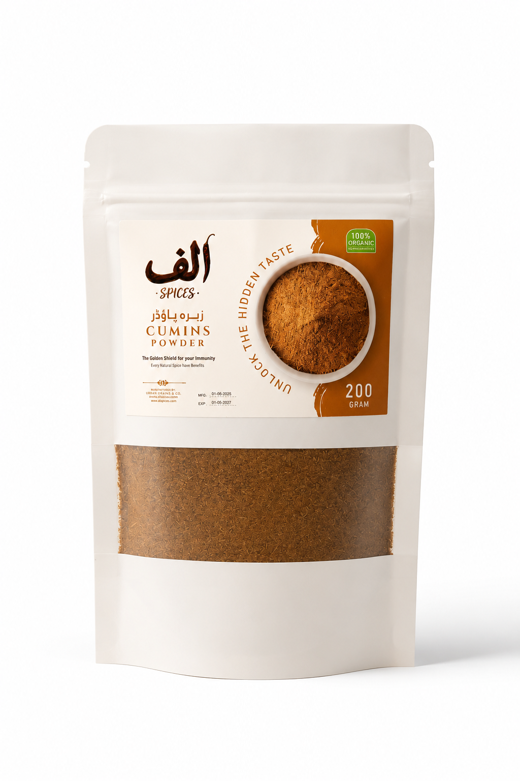 Alif Spices Cumin Powder | Zeera Powder – 200g